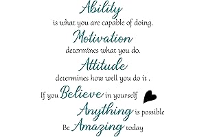 Motivational Decals for Inspiring Workspaces: Transform Your Desk with Encouraging Quotes