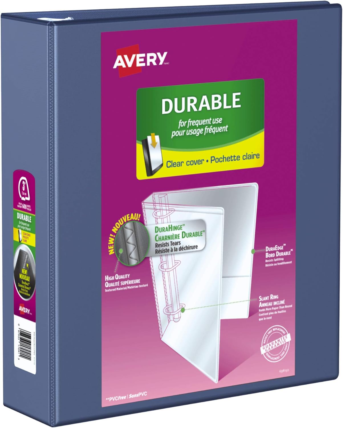 Avery Durable 3" 3-Ring View Binder