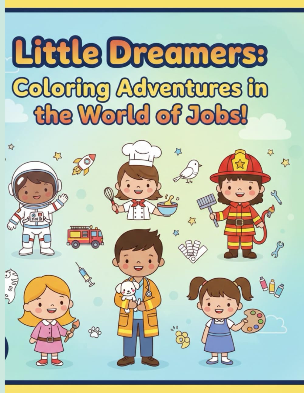 LITTLE DREAMERS COLORING ADVENTURES IN THE WORLD OF JOBS: LITTLE DREAMERS COLORING ADVENTURES IN THE WORLD OF JOBS FOR KIDS