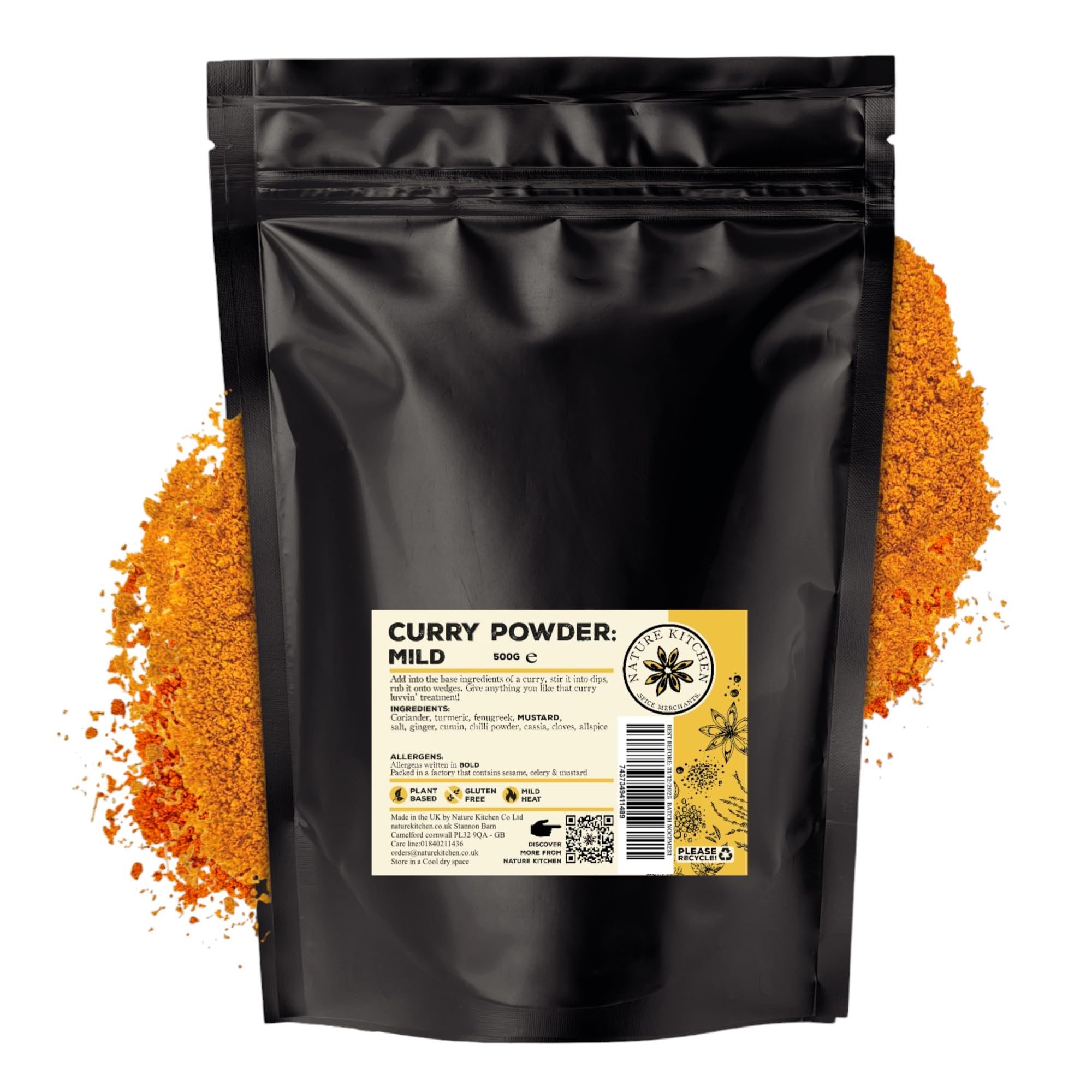 Nature Kitchen Shawarma Seasoning 500g Mild, Premium Middle Eastern Spice Blend, Gluten Free, Vegan Seasoning for Kebabs, Chicken, Wraps, Marinades and Everyday Cooking — view 15