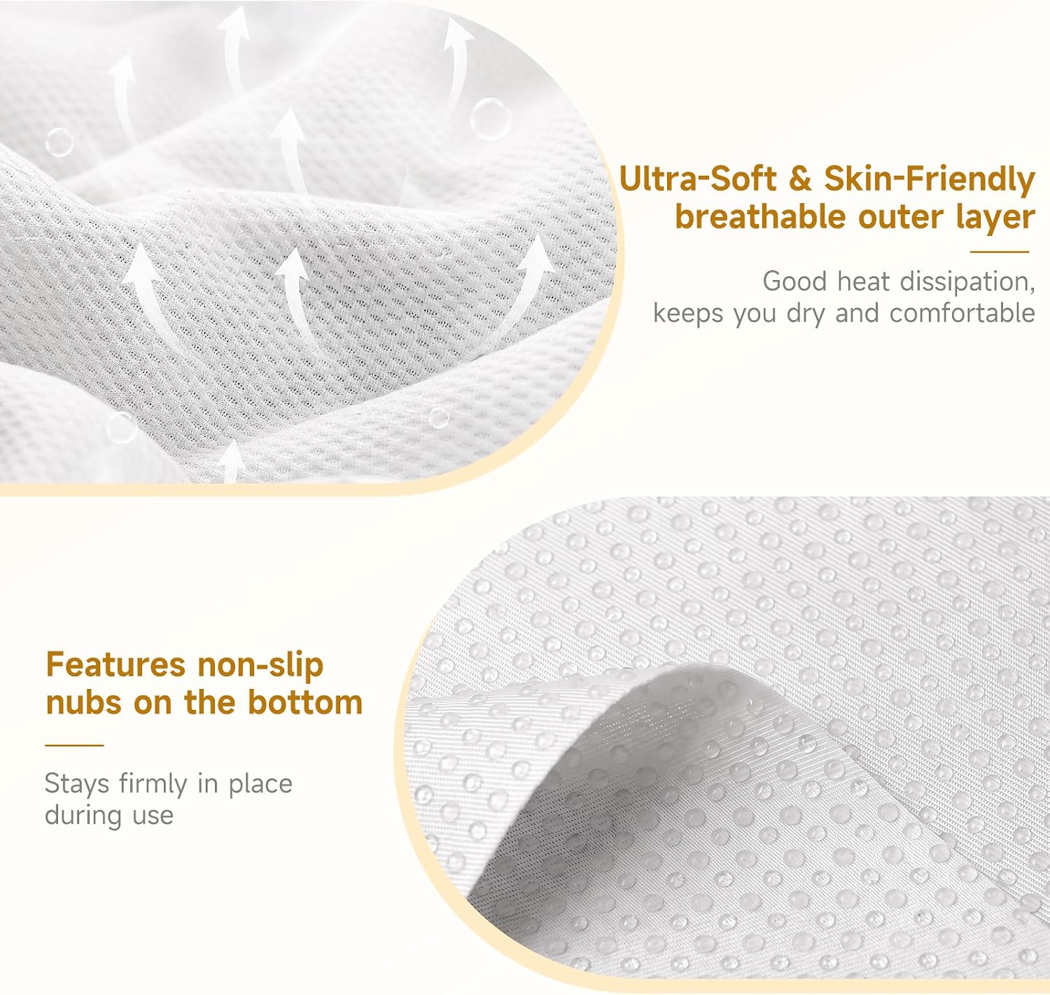 Wedge Pillow for Legs Elevation, 23.2x16.5x7.5in, White