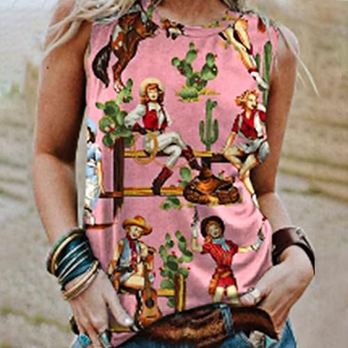 Miniatura 2 de DGQPLPD Women's Summer Non Positioning Retro Printed Fashion Round Neck Short Sleeve Women's T Shirt Plus Size Women's