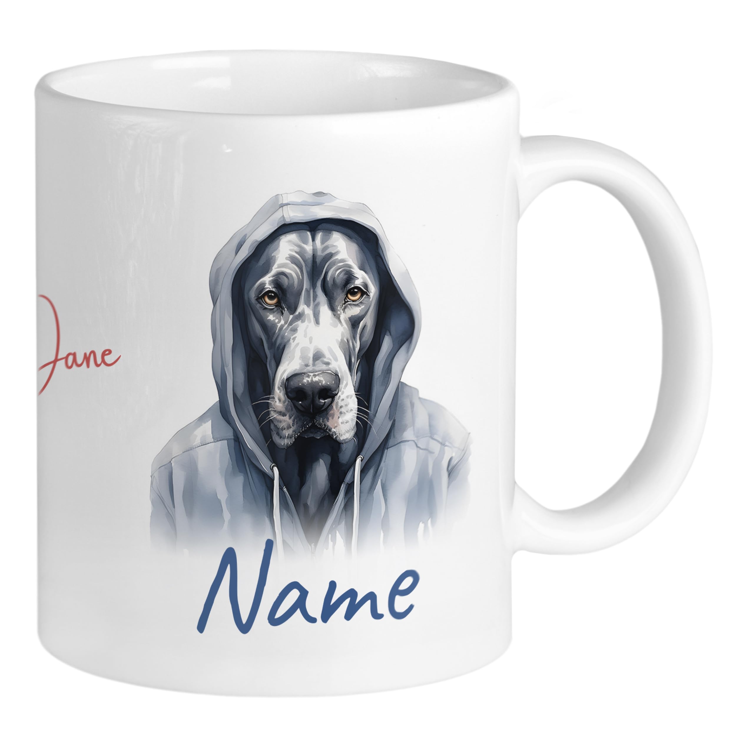 Taza Mascota Personalizada Con Nombre. Modelo Shar Pei Con Grabado