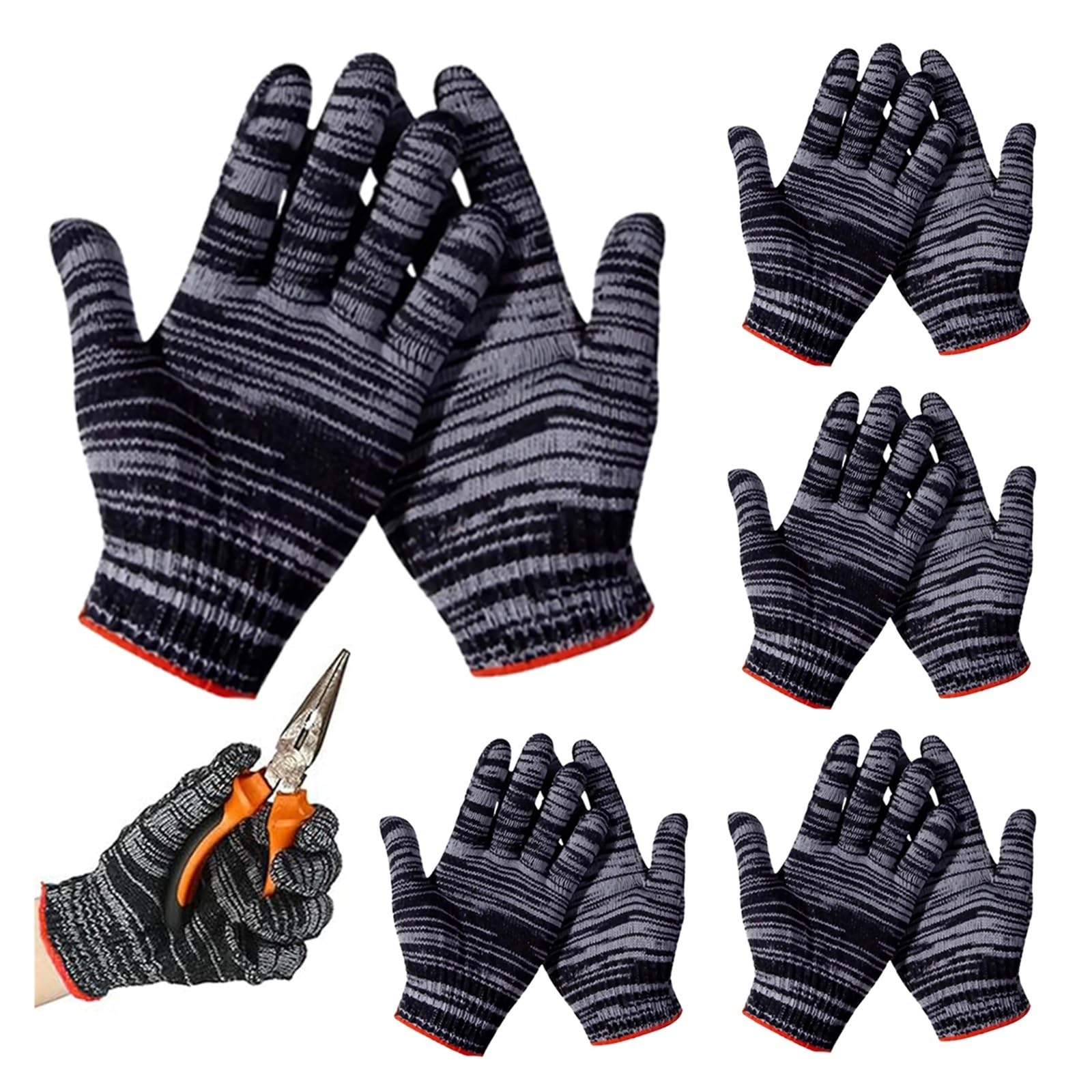 Gants De Travail En Nylon, Résistants For Le Jardinage Et L'extérieur