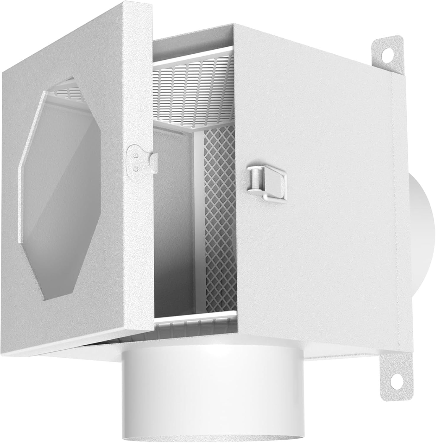 ドライヤーダクト糸くずトラップ、4インチ屋内乾燥機ベントキット、ドライヤーベント用糸くずトラップ、乾燥機ランドリールーム用金属乾燥機