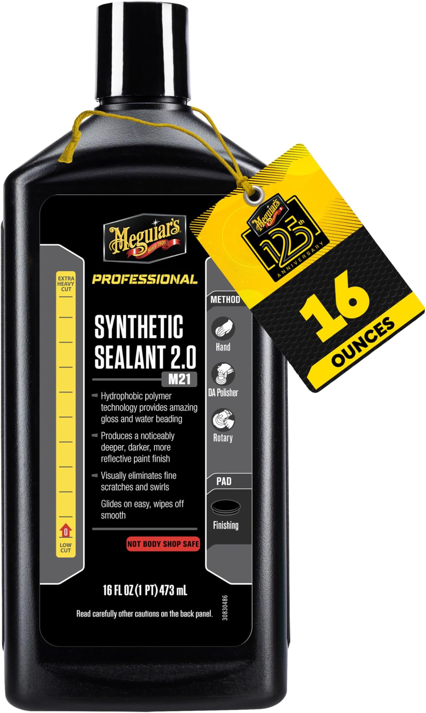 Professional Synthetic Sealant 2.0 M2116, Premium Car Synthetic Sealant, Offers Long-Lasting Protection, Features Additional Gloss and Hydrophobic Properties for High Water Beading, 16 Oz