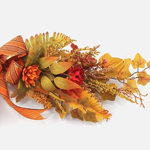 Miniatura 4 de Okngr Swag de otoño de Acción de Gracias con diseño artificial de arce para otoño y cosecha de otoño con hojas de arce, para decoración de Acción de