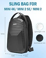 PEKREWS Mini 4K Case, for DJI Mini 4K/2/2 SE, RC-N1 Controller, Drone Bag