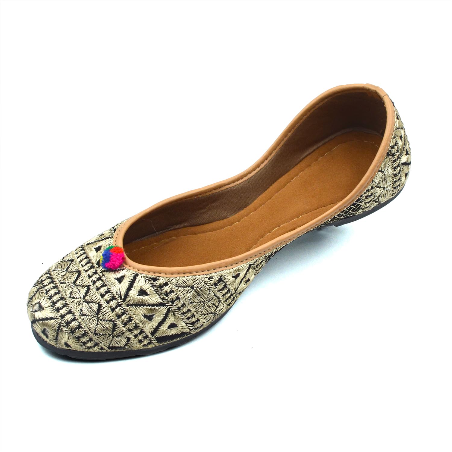 ChandrakalaBridal Mojaris for Women Flats Punjabi Jutti (WF131-P)