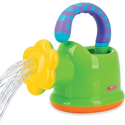 Nuby Watering Can Bath or Outdoor Toy for Toddlers and Kids - Spring and Summer Outside Play -18+ Months - Interactive and Fun Baby Bath Essentials