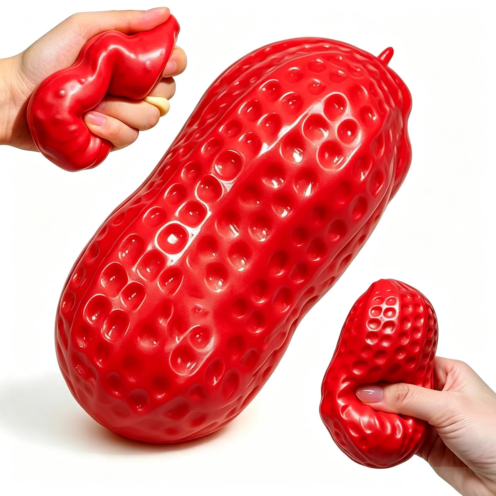 Crunchy Soap Squishy Asmr Stress Ball, Realistic Bar Soap Shape Bead-Filled Crunchy Squishy,Soaps Squeezer Stress Relief Toy,Fidget Toy for Office Desk Anxiety Relief (Peanut-D, one-size) — image 1