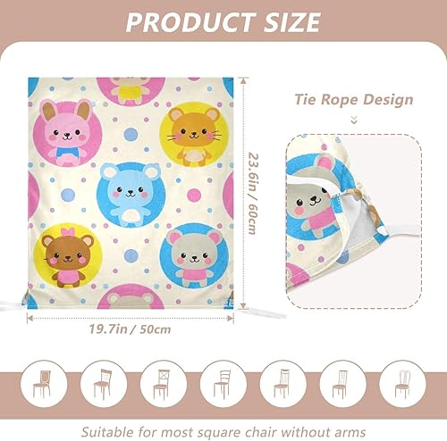 Miniatura 3 de Fundas decorativas para sillas de comedor de moda con lunares, para sillas de comedor retro, fundas para sillas de comedor suaves, forro para sillas