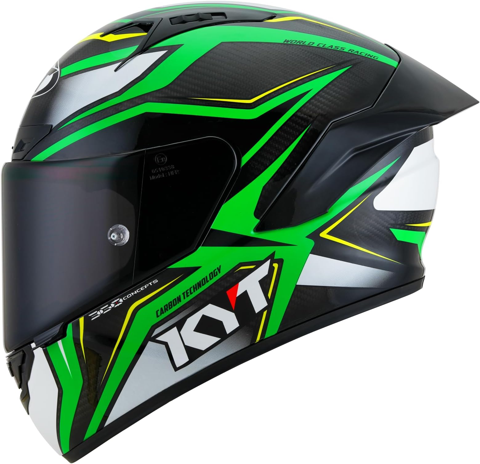 KYT NZ-Race Carbon Racing Helmet Clear Visor Full Face ECE 22.05 & DOT FMVSS 218 Approved Carbon Fiber Motorcycle Helmet