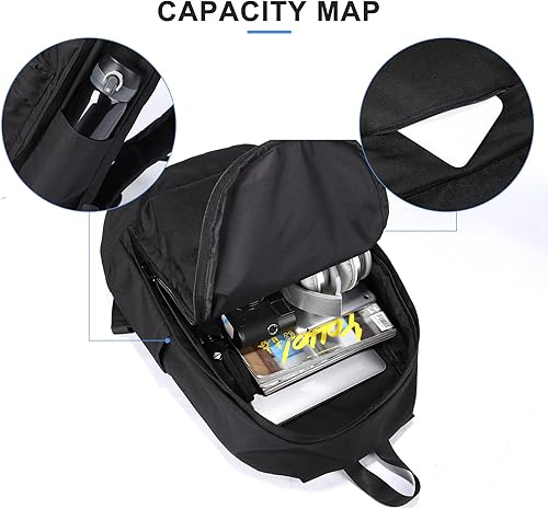 Miniatura 3 de Mochila escolar ligera, casual, mochila para laptop para hombres y mujeres, mochila de viaje para escuela secundaria, bolsa de libros intermedia