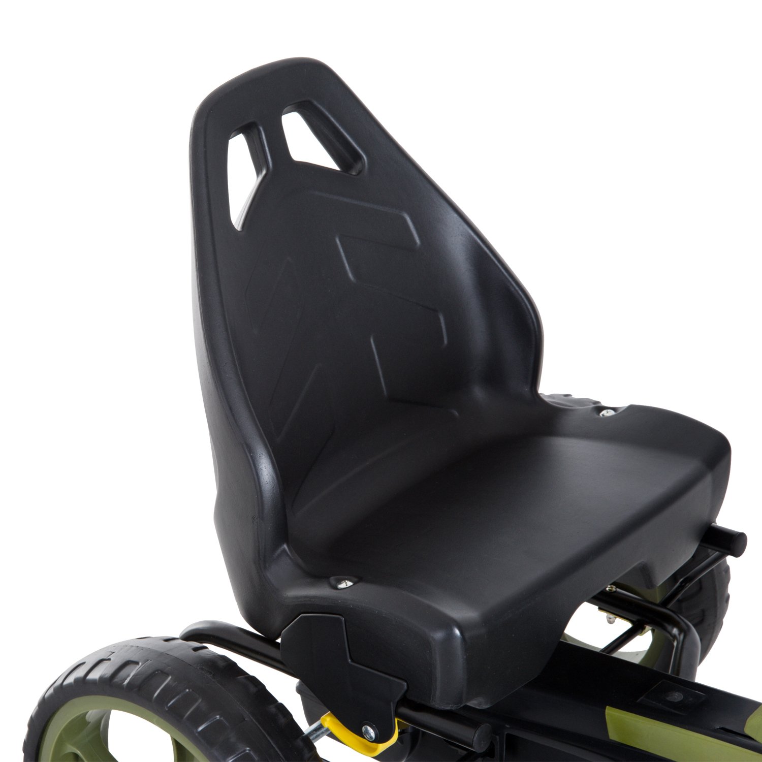 HOMCOM Go Kart mit Handbremse für Kinder 3-6 Jahren 105 x 54 x 61 cm Grün | Tretauto Tretfahrzeug, Vor- und Rückwärtsgang, Kinderfahrzeug Kettcar, Verstellbarer Sitz