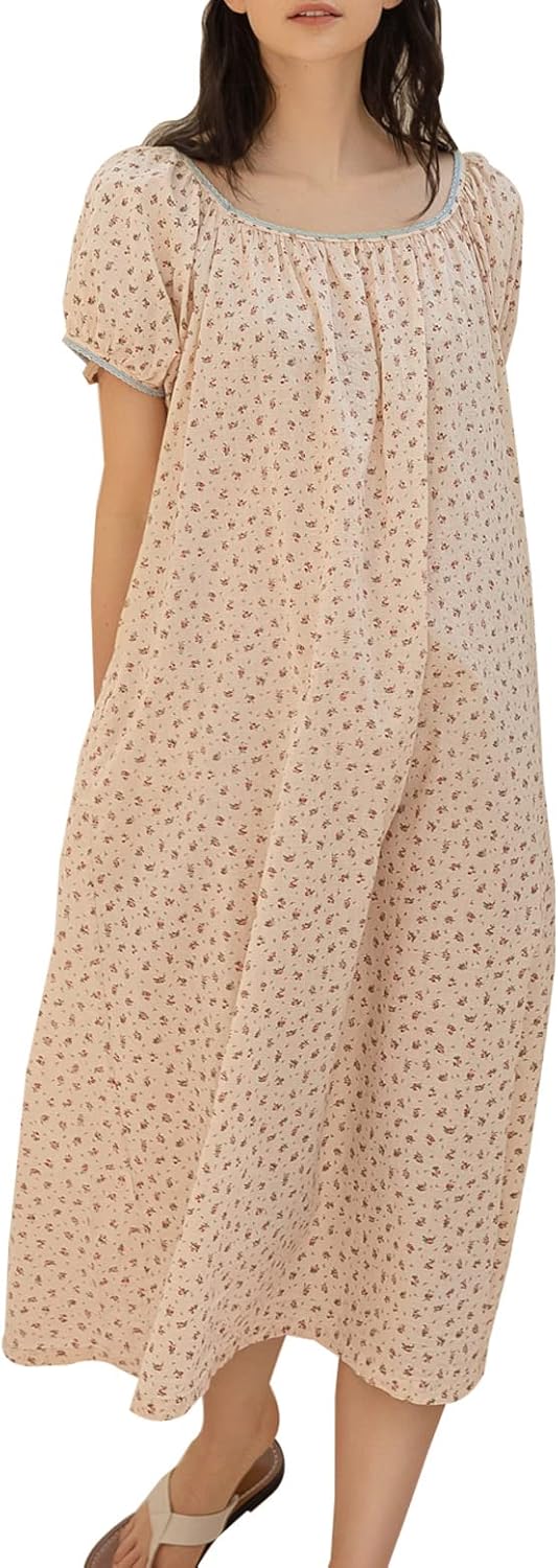 Women's Sleepwear with Robe and Poetic Lawn Ballet Woven Nightdress & Lounge Print Pajama Nightgown