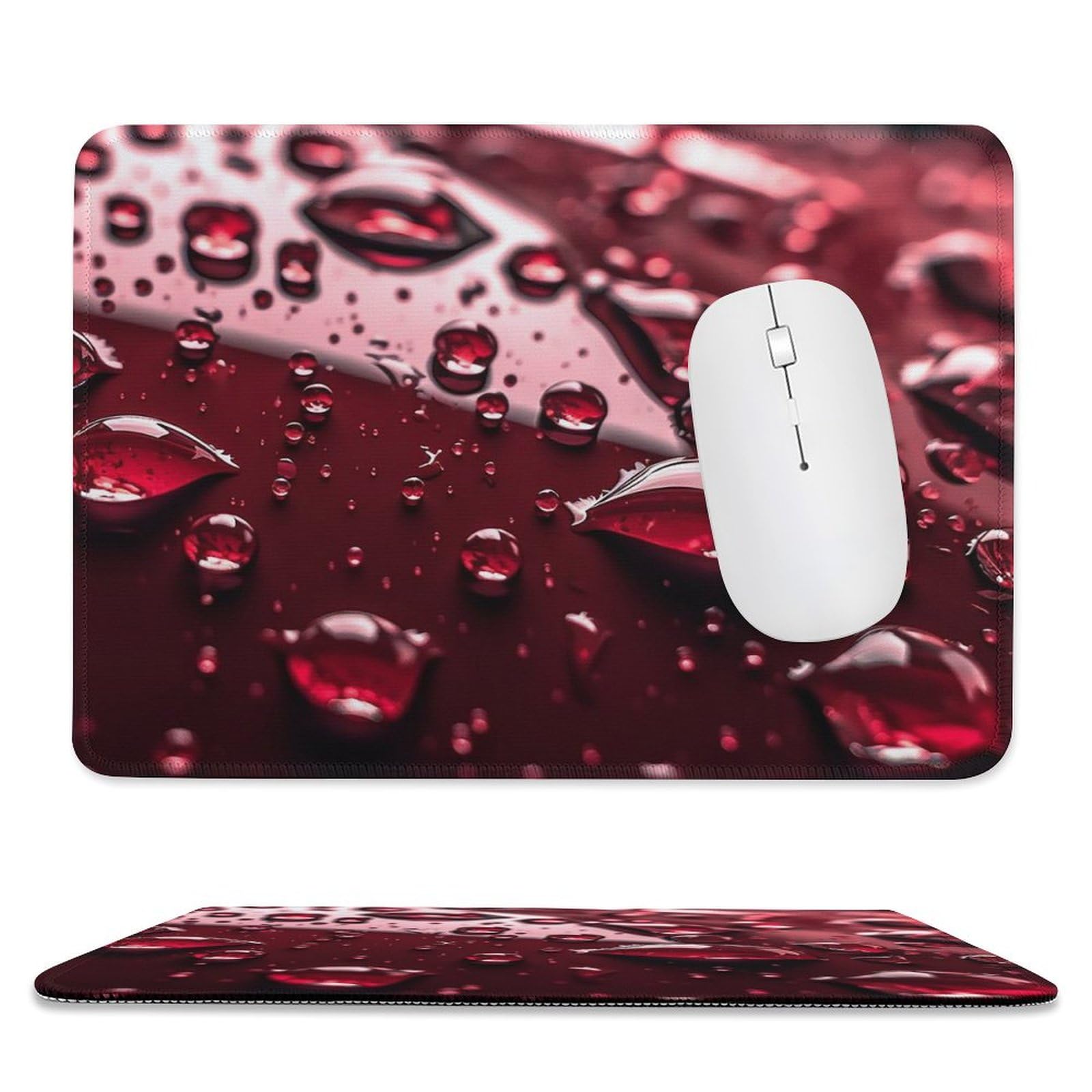 Mouses Pad 7.9"x9.4" Mouses Mat with Non-Slip Rubber Rain on The Car Computer Keyboard Mat for Wireless Mouses Gaming Desk Pad for Home 10 X 12in