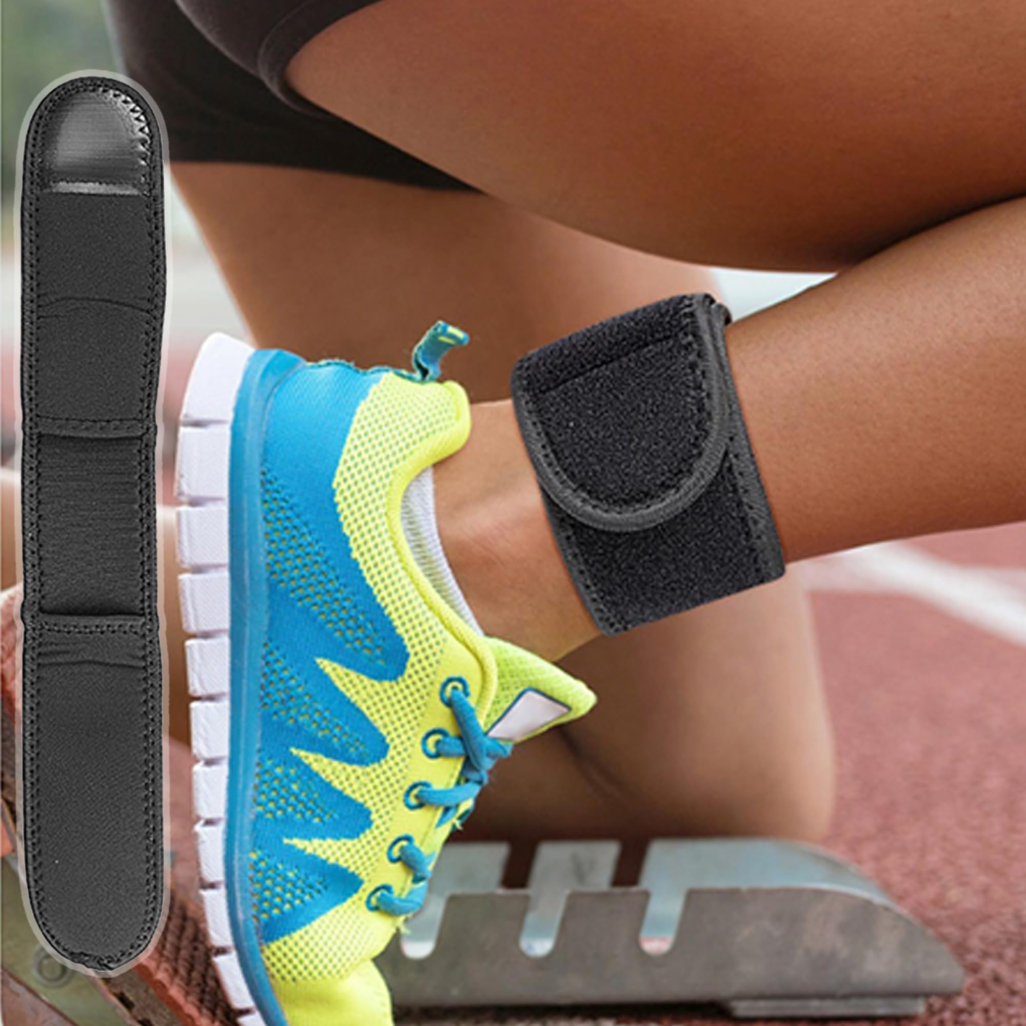 Sangle Cheville podomètre réglable Sport avec Fermeture Auto-agrippante réglable Fitness Tracker Compatible podomètre Connectée Course à Pied Marche