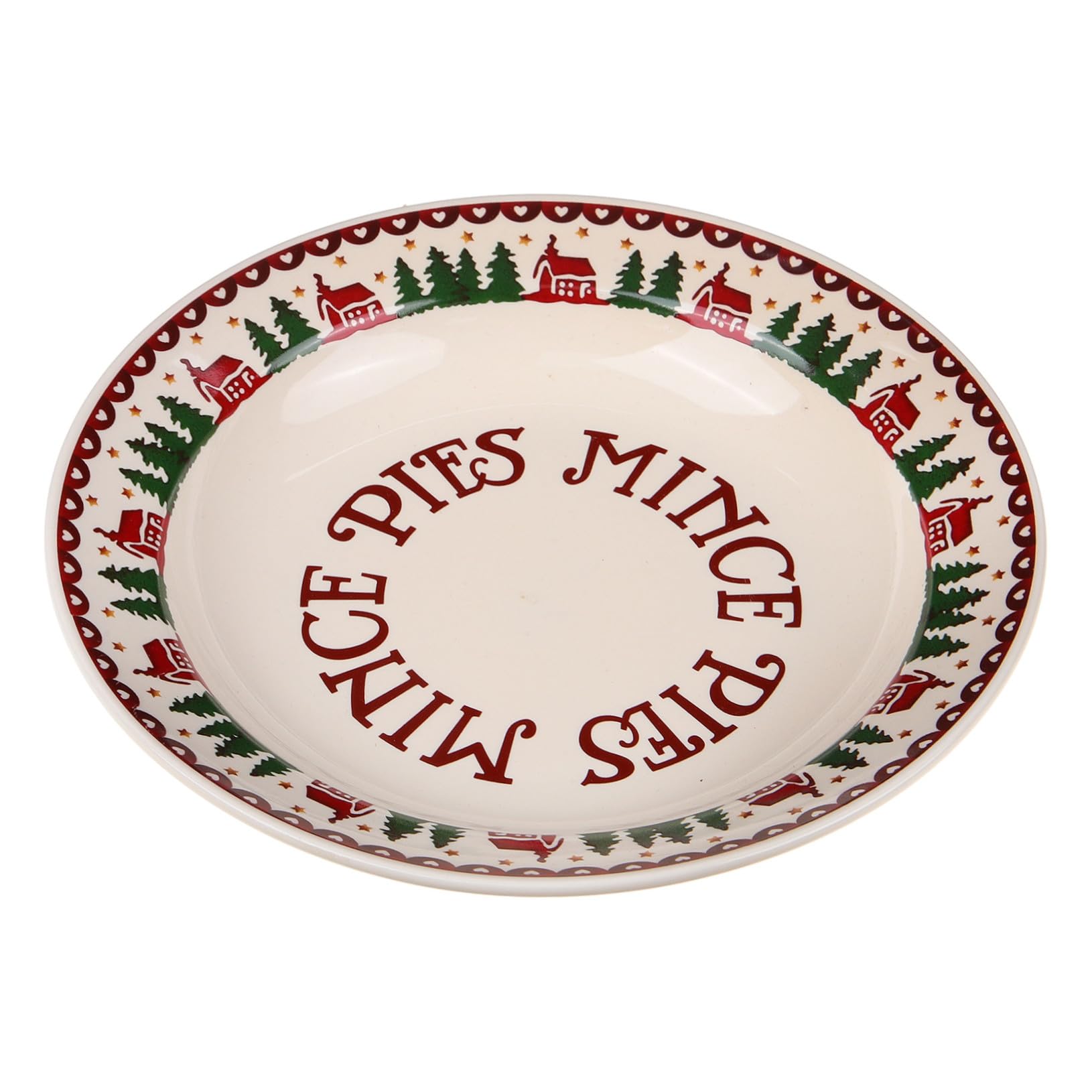 Vajilla Navideña de Cerámica Plato de Cena para Navidad Plato de Postre para Aperitivos para Fiestas de Navidad