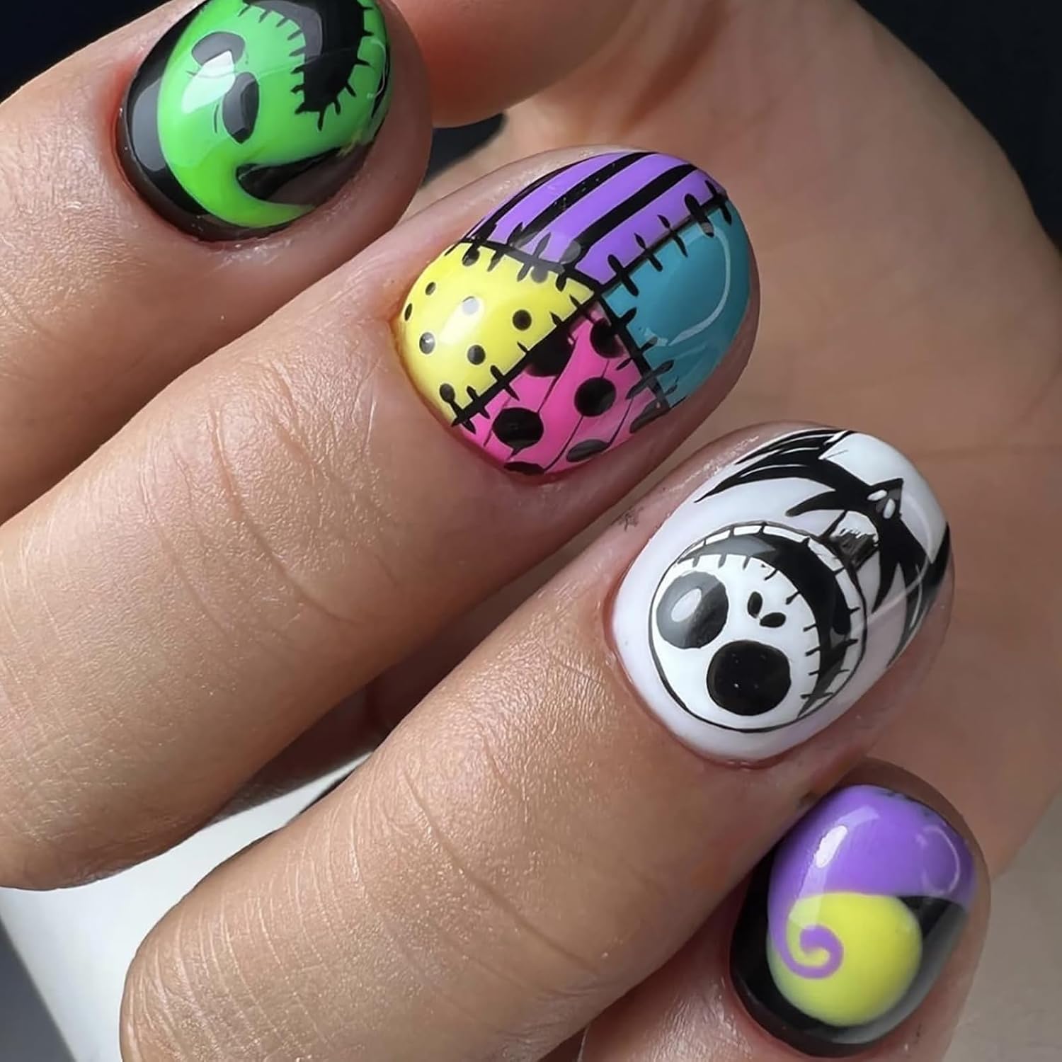 Halloween Nail Stamping Plate Nightmare Christmas Nails Stamping Kit The Day of Dead Ghost Holiday Nail Stamping Plate Halloween Nail Stamper Kit for Women Girls DIY Salon