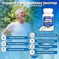 Vista 4 de Nerve Support Plus, suplemento nervioso alfa-lipoico, extracto de cúrcuma ácida, B12, vitaminas y mezcla de hierbas para fortalecer la salud
