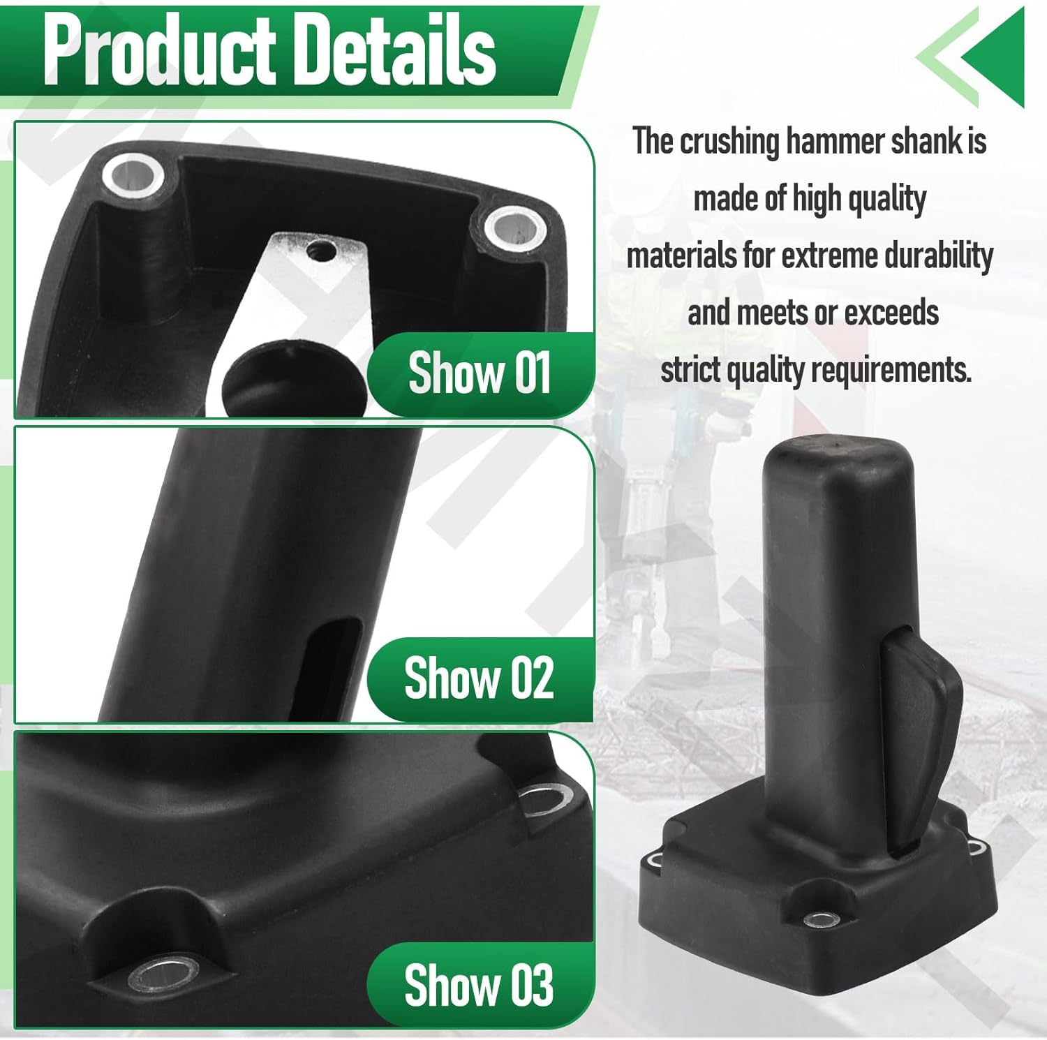 1617000A10 1615132010 1615132011 ​Handle Assembly Compatible with Bosch Breaker Hammer 11304 / USH27, Handle only fits the side of the 11304 Without the Trigger