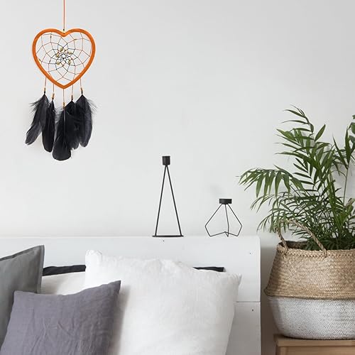 Miniatura 7 de Hemoton 20 anillos de plástico para atrapasueños para manualidades, en forma de corazón, macramé, atrapasueños, aros para suministros de