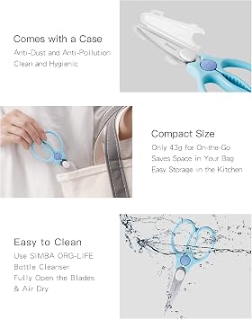 Simba Premium Portable Safety Food Scissors (Pink)
