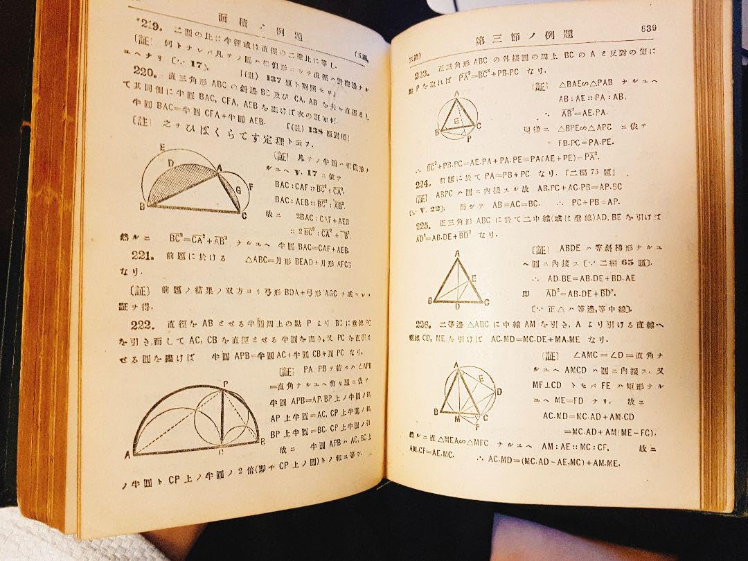 Amazon.co.jp: 平面幾何学、数学、（古本）大正3年 : おもちゃ