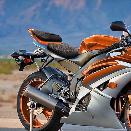 Miniatura 2 de TCT-MOTORPARTS Asiento delantero del conductor y asiento trasero del pasajero para Yamaha YZF R3 2015-2023