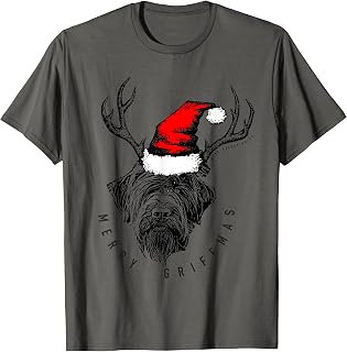 Wire Haired Pointing Griffon Griffmas T-Shirt