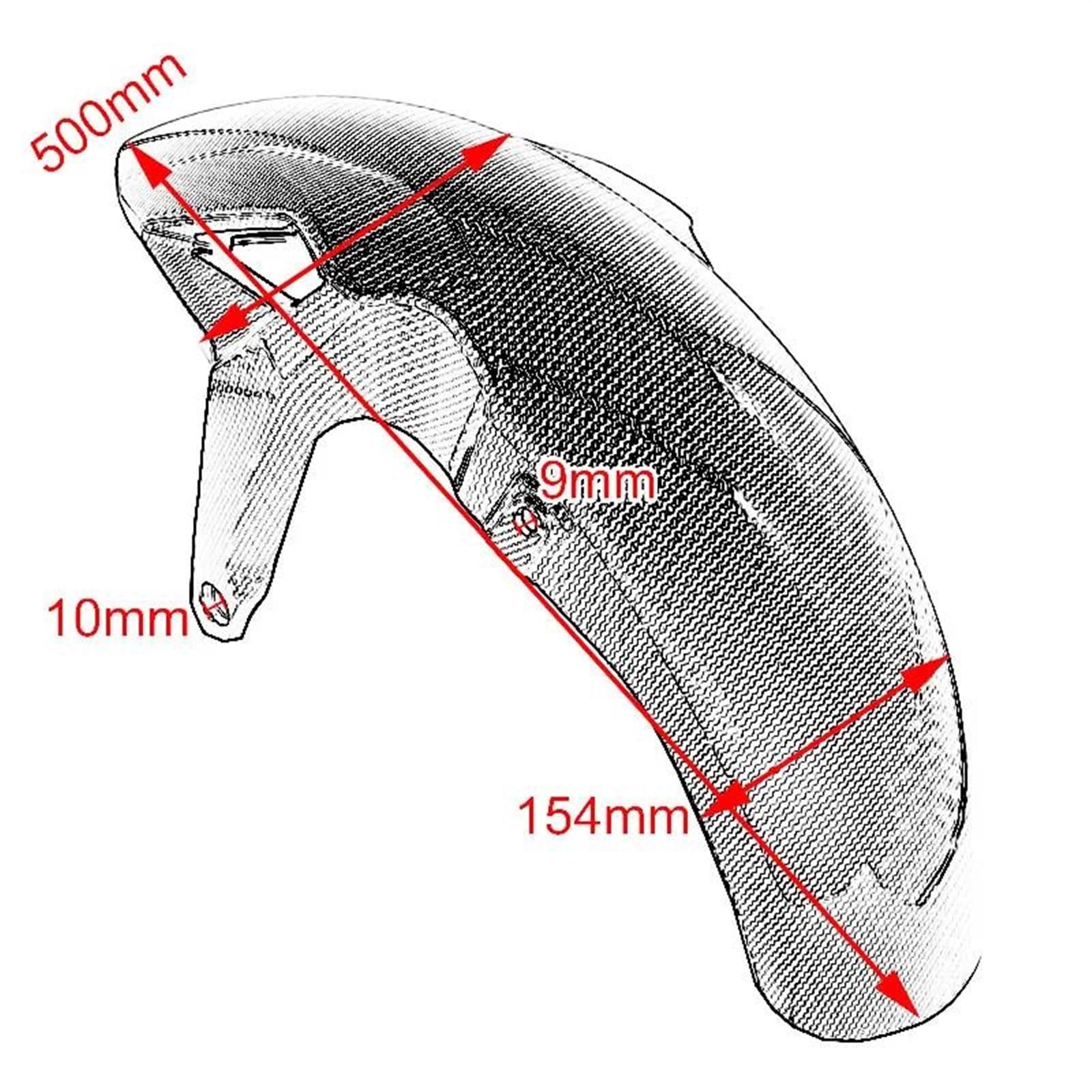 Motorrad Kotflügel Vorne Für Kawasaki Z650 & Ninja 650 - Schutz Vor Schmutz Und Regen