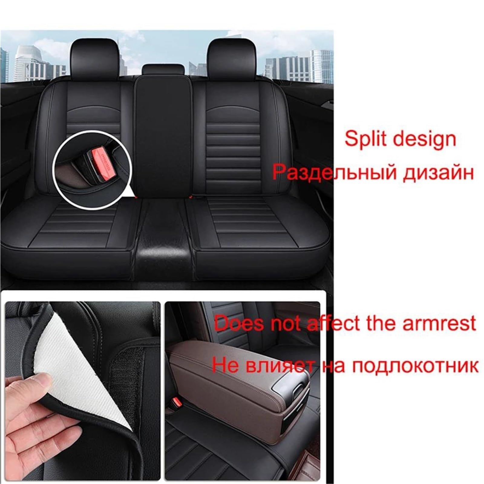 Funda De Asiento Coche Para El Conductor Y Cojín Del Pasajero Para OPEL Para Antara Para Grandland X Para CORSA(Style 7)