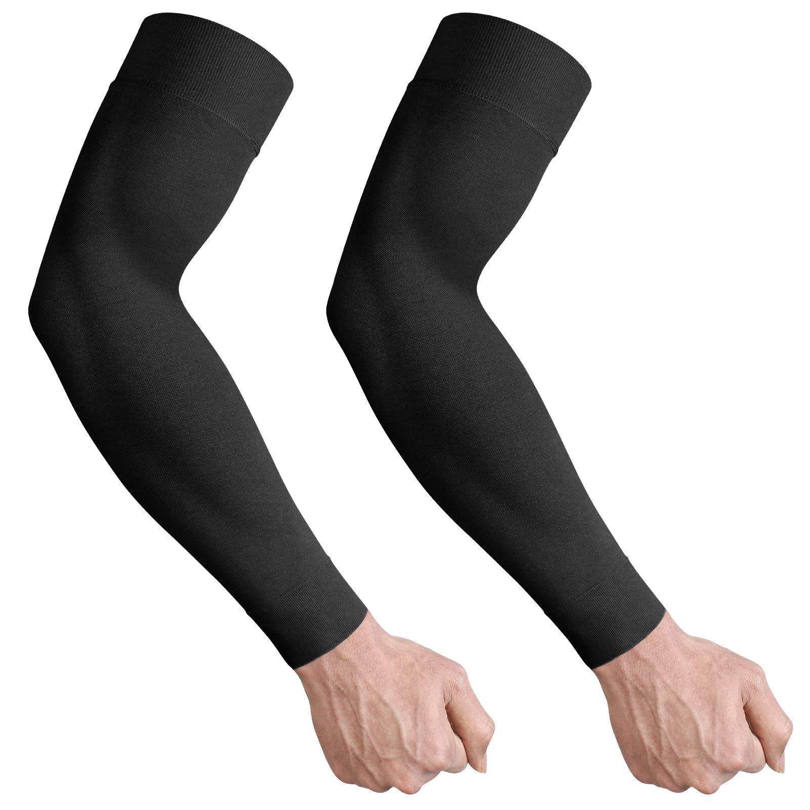 Ailaka Arm Kompressionsstrumpf für Damen & Herren, 15-20 mmHg Kompressionsärmel mit Atmungsaktivem Gewebe, Armbandage für Alltag, Sport & Reisen
