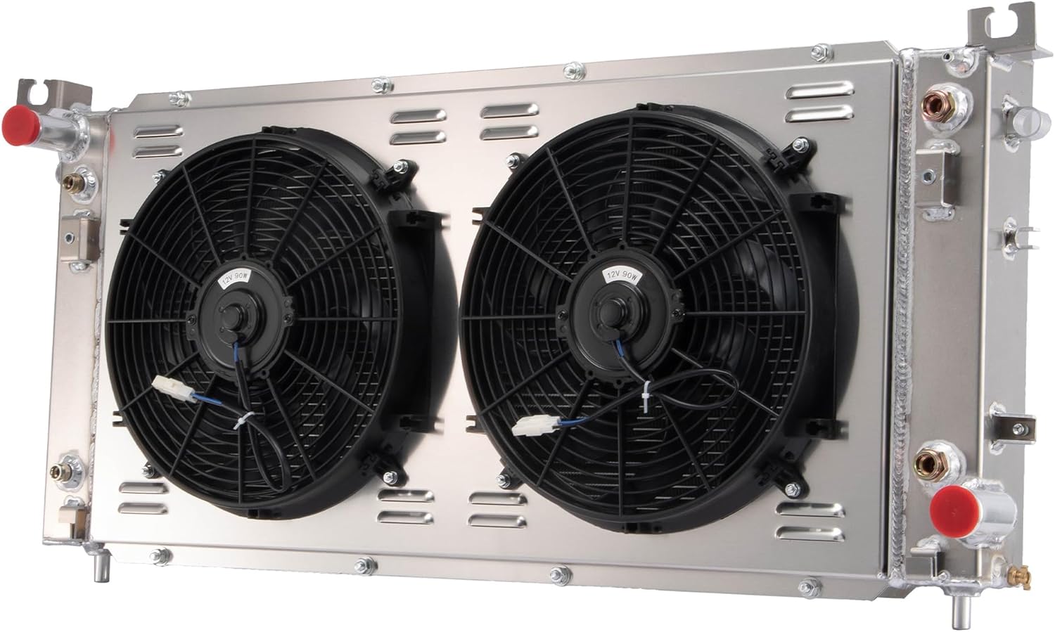 4 Row Radiator For 2014-2020 Chevy Silverado 1500 GMC Sierra Yukon Radiator for 2016-2020 Chevrolet Suburban Tahoe 5.3 6.2L for 2015-2020 Cadillac Escalade Aluminum Radiators Shroud Fan Relay