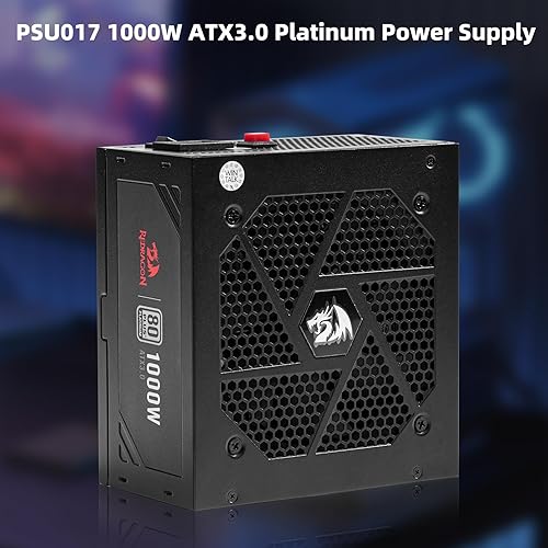 Miniatura 31 de Redragon Fuente de alimentación RGPS-850W 80+ Gold de 850 vatios con ATX 3.1 y PCIe 5.1 totalmente modular, cable de 12VHPWR incluido, condensadores