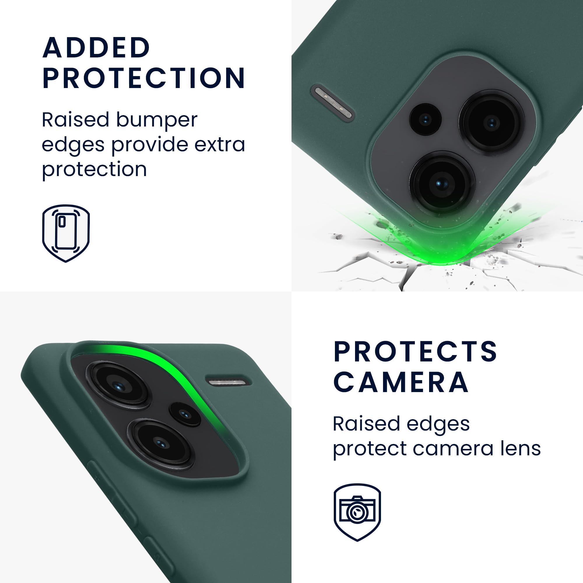 kwmobile Case for Xiaomi Redmi Note 13 Pro+ 5G / Redmi Note 13 Pro Plus 5G Case, Soft Cover, Shockproof TPU Material - Image 3