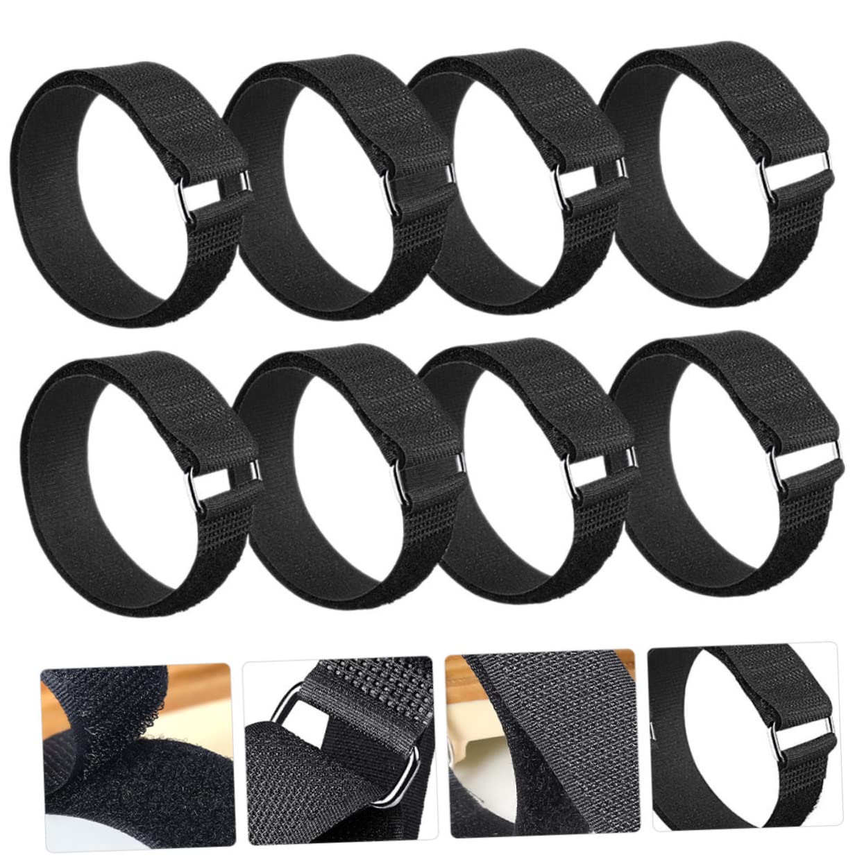 SHERCHPRY 20pairs Ice Grippers - Shoe Straps for All Shoe Types Non-Skid Climbing Accessories for Hiking Walking Jogging and Activities