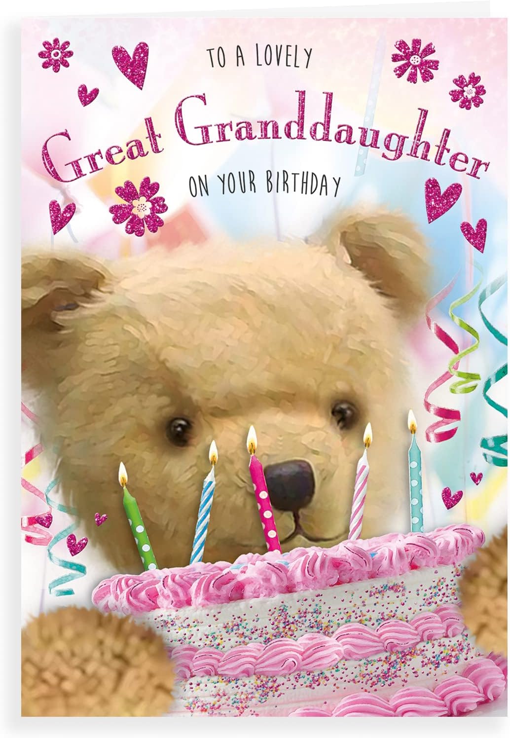 Regal Publishing Cute Birthday Card Great Granddaughter - 9 x 6 inches