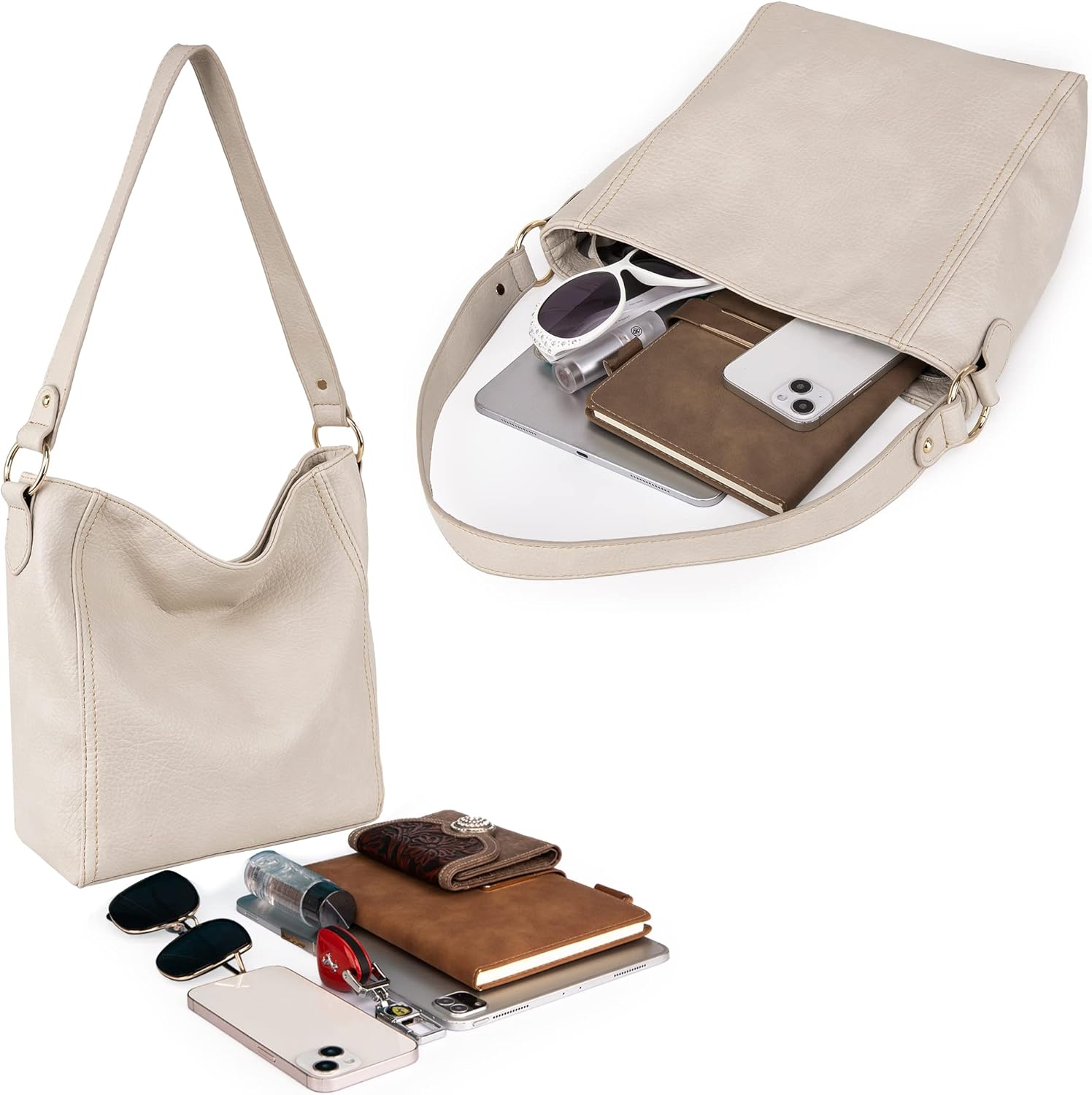 Montana West Purse for Women Trendy Soft Shoulder Purses and Handbags Hobo Bags - Image 3