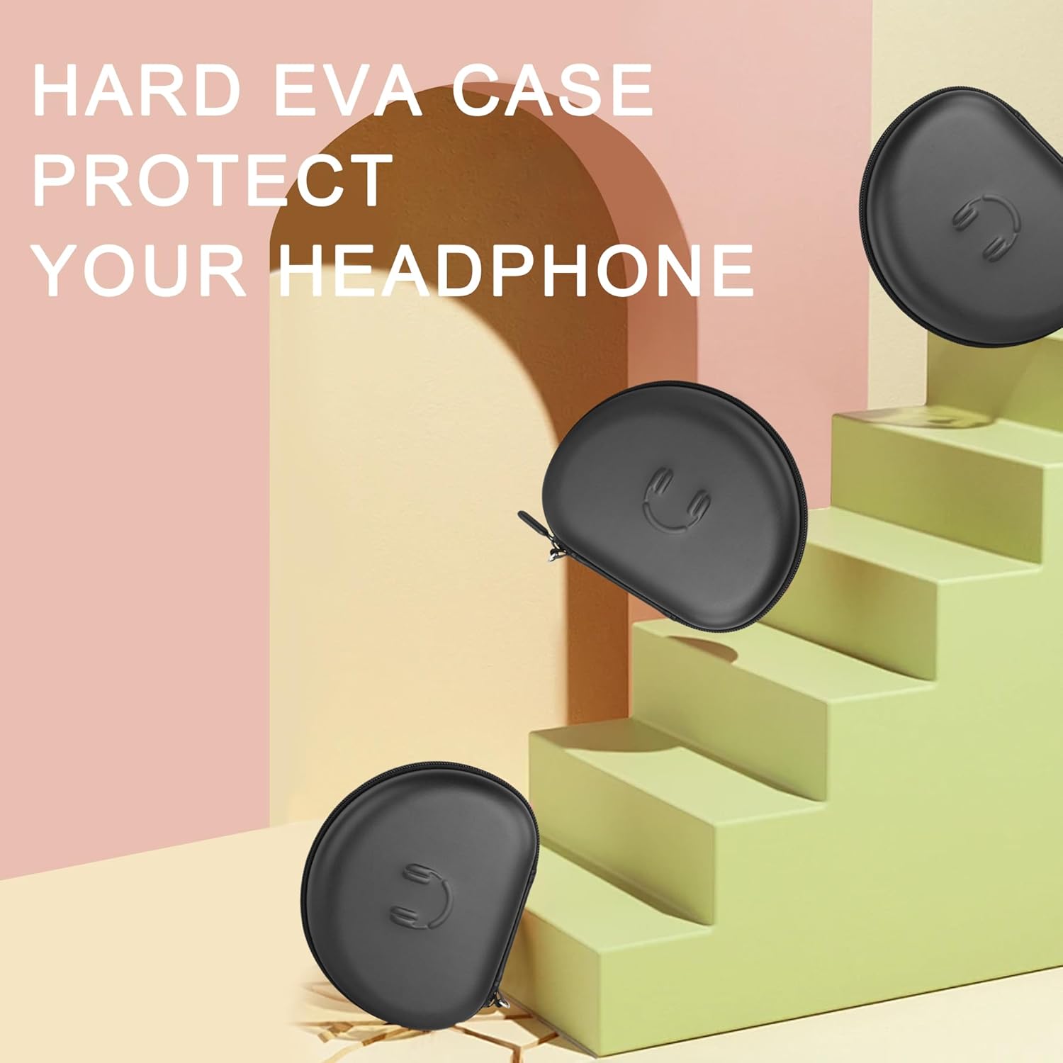 Headphone Storage Case for Skullcandy Crusher Evo ANC 2,TOZO,BERIBES,Hard EVA Portable Carrying Case for Wireless Headphone with Pocket for Cable - Image 6