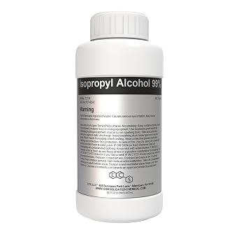 99% Isopropyl Alcohol | Premium Ultimate Rubbing Alcohol Cleaner for Electronics, Wounds, and Household Use 1000mL 32 Fl Oz