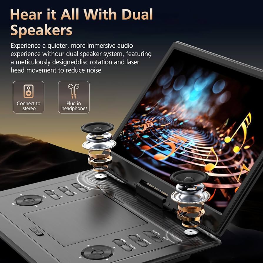 M1860-178-140】ポータブルdvdプレーヤー 17.9型 液晶 M1860-178