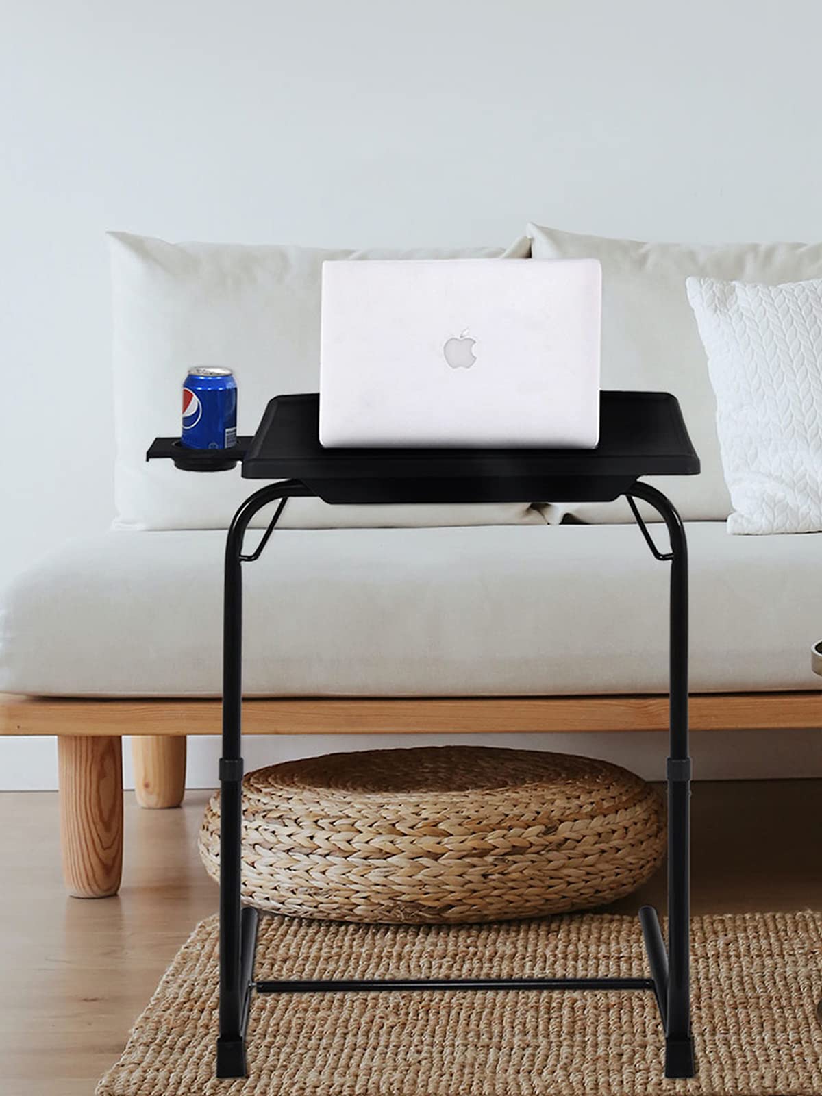 Buy TV Tray Table Set of 1, Folding TV Tray 6 Height and 3 Angle, TV