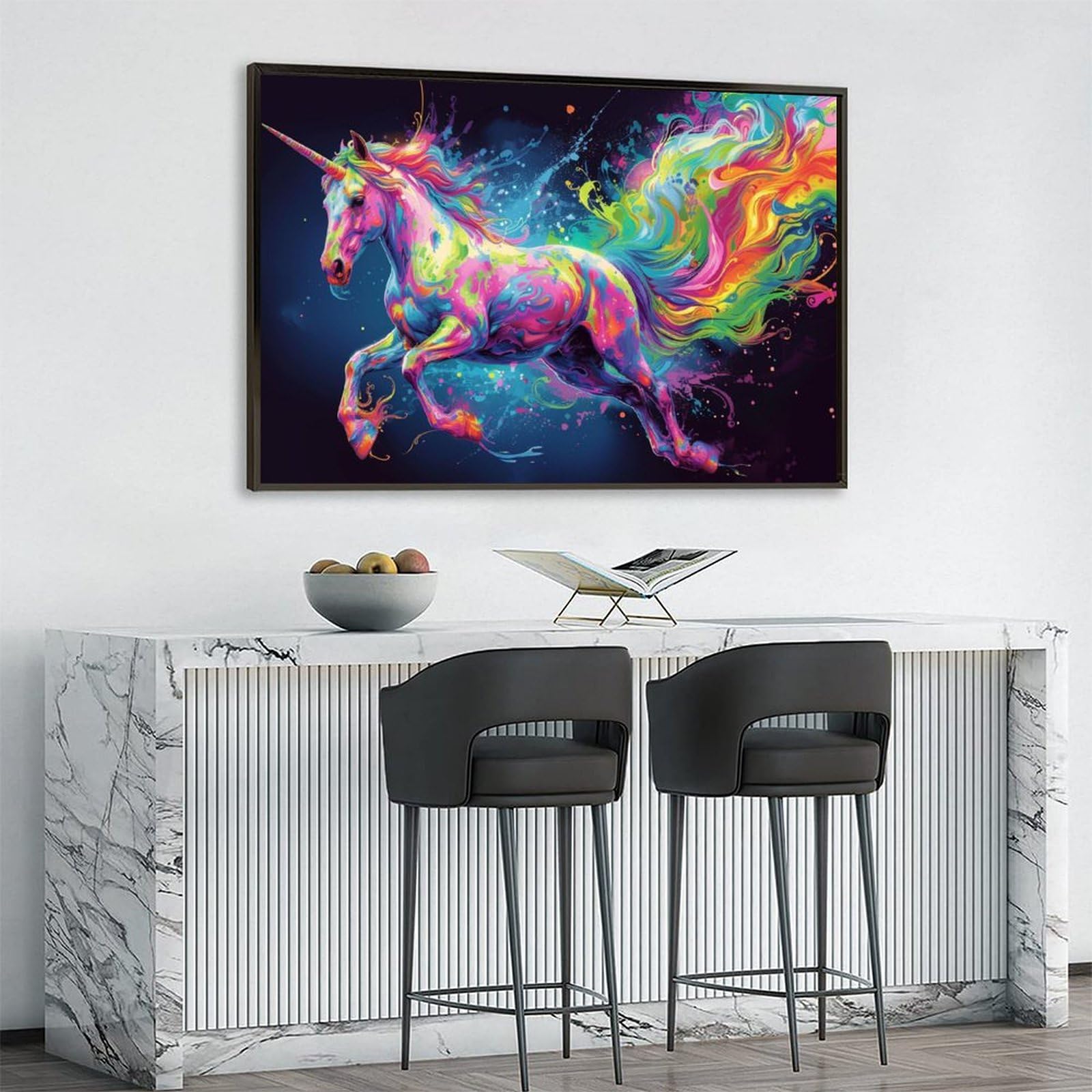 ユニコーンの絵画スプレーアートF6キャンバス 728万再生されてる原画の絵」【原画 F6 キャンバス】 | スプレーアート