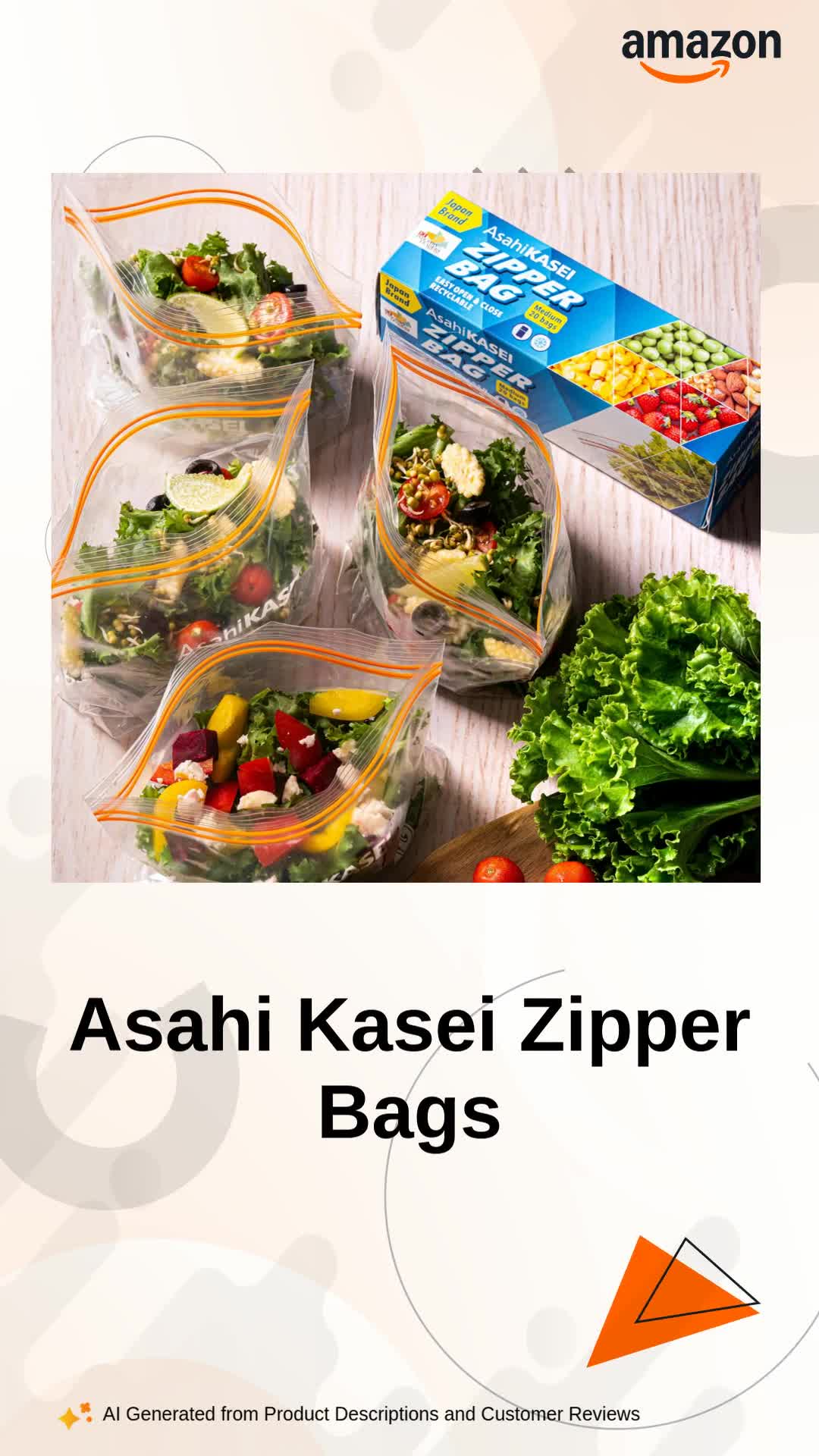 Buy Asahi Kasei Medium Zipper Bag | 20 Bags | 100% Leak-Proof