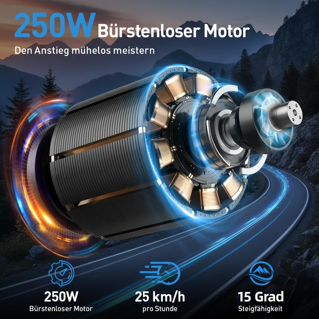 Eleglide E-Bike 26" mit 7-Gang Schaltung 250W Motor 10Ah Akku Höchstgeschwindigkeit 25km/h