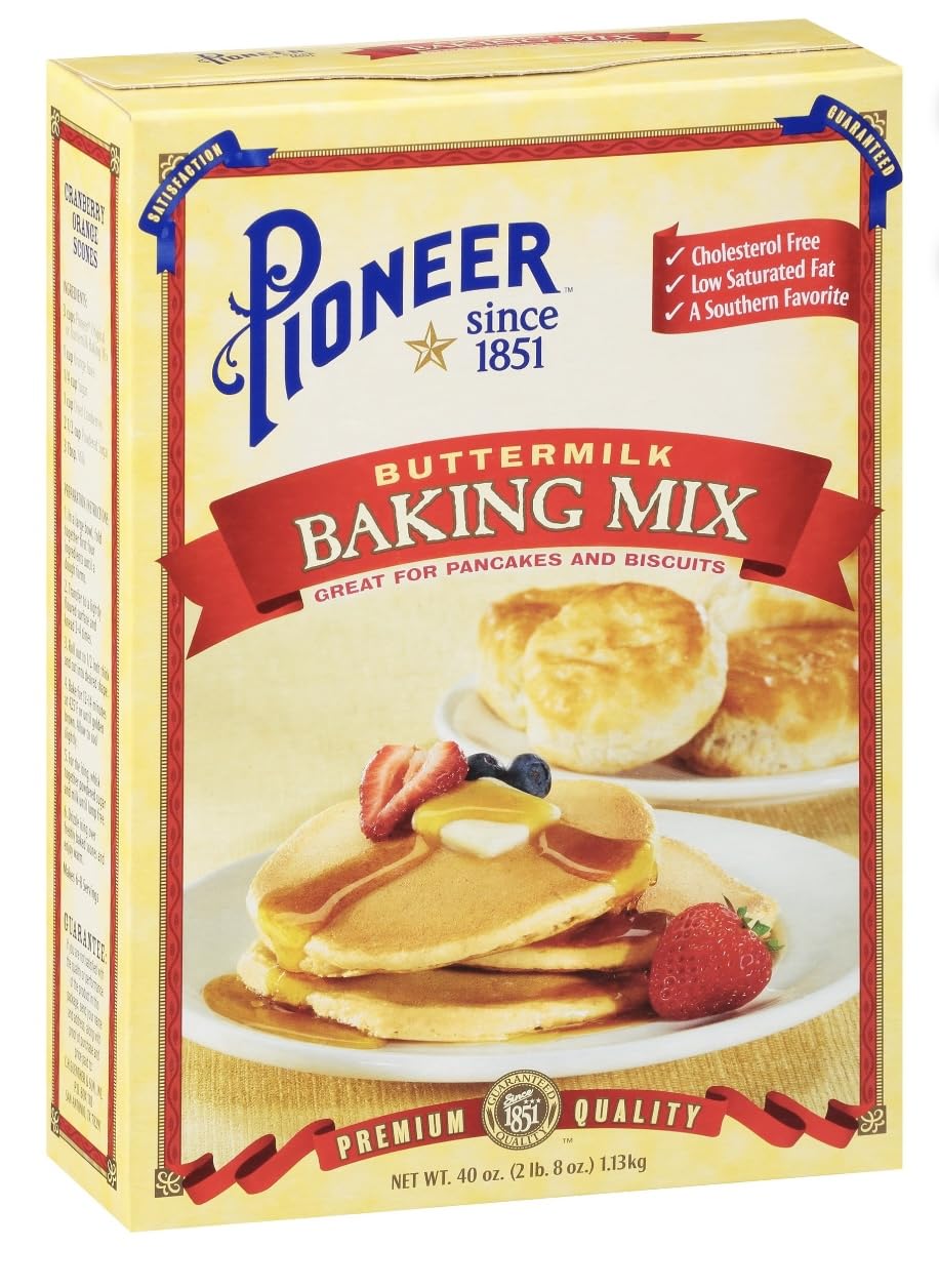 Pioneer Biscuit and Baking Mix 40oz Box (Pack of 4) Choose Flavor Below (Original)
