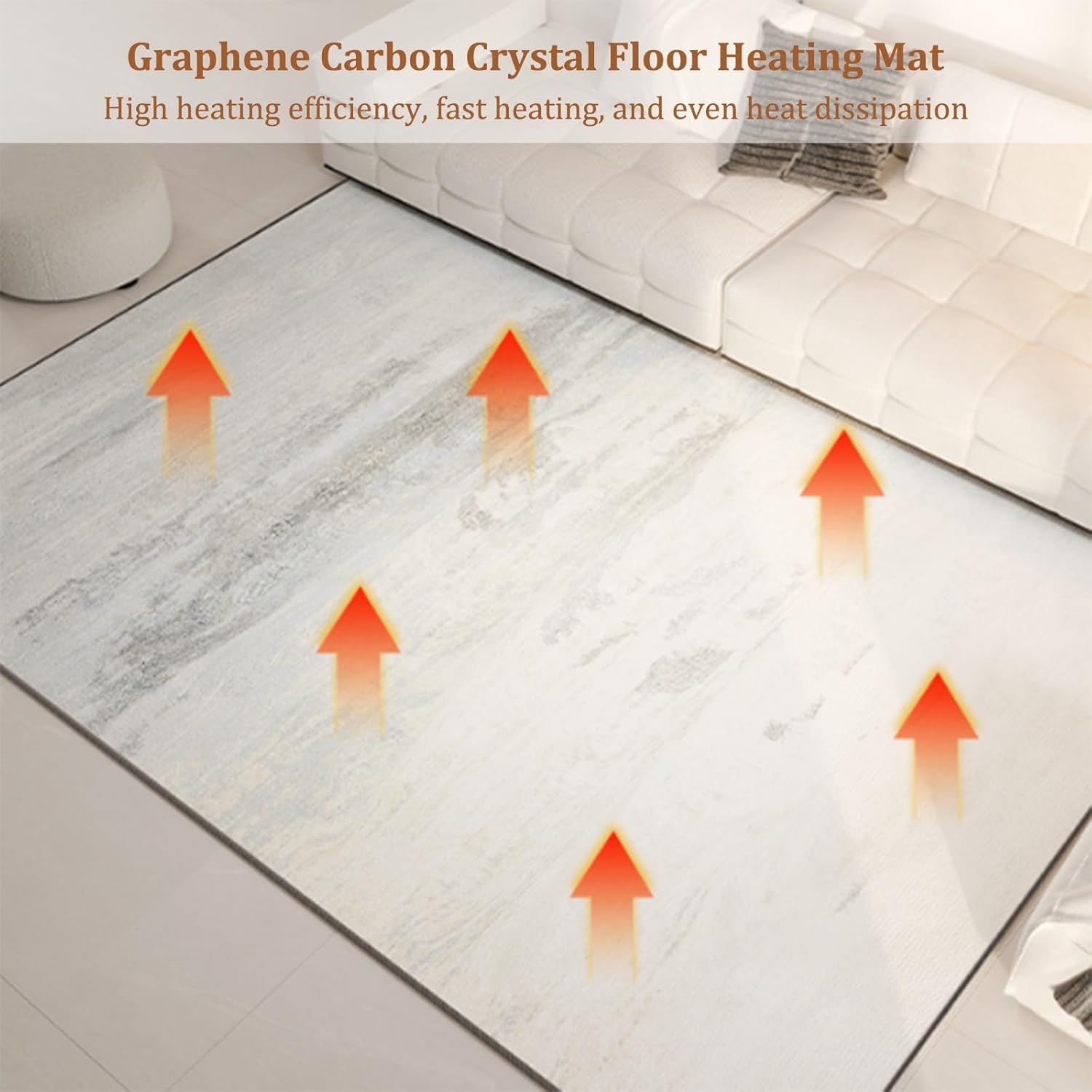 Electric Heating Carpet,Removable Heated Floor Mats,Toes Warming Heater with Timer,Indoor Space Heater for Living Room Bedroom Office Yoga(C,160x240cm)