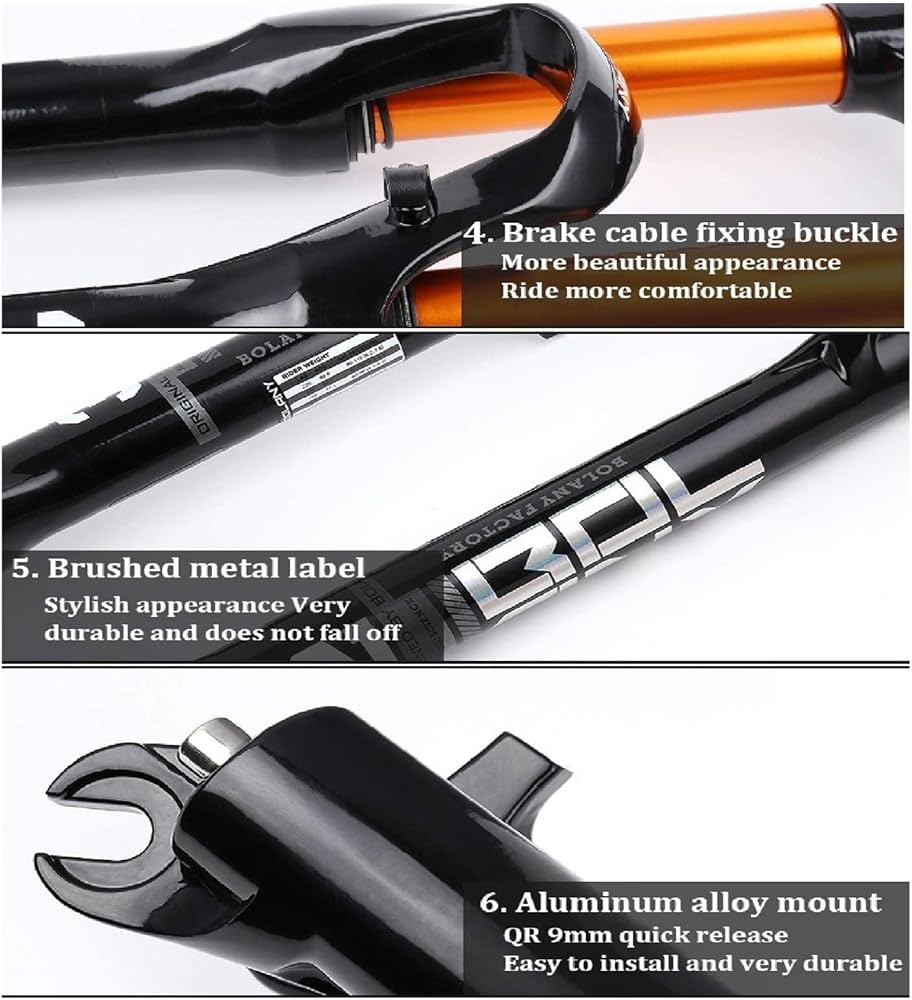 Amazon.co.jp: MTBエアサスペンションフォーク、トラベル140mm